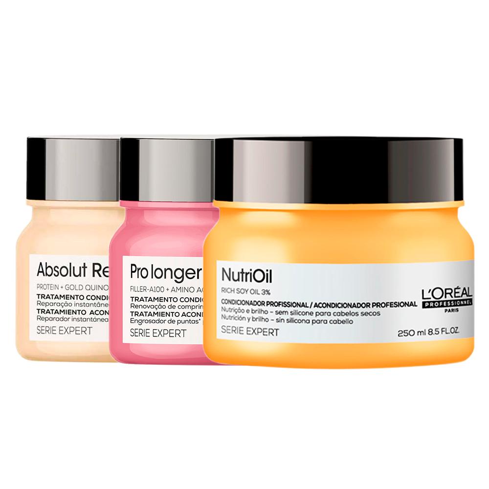 Kit L'Oréal Professionnel Cronograma Capilar - 3 Máscaras - Beauty