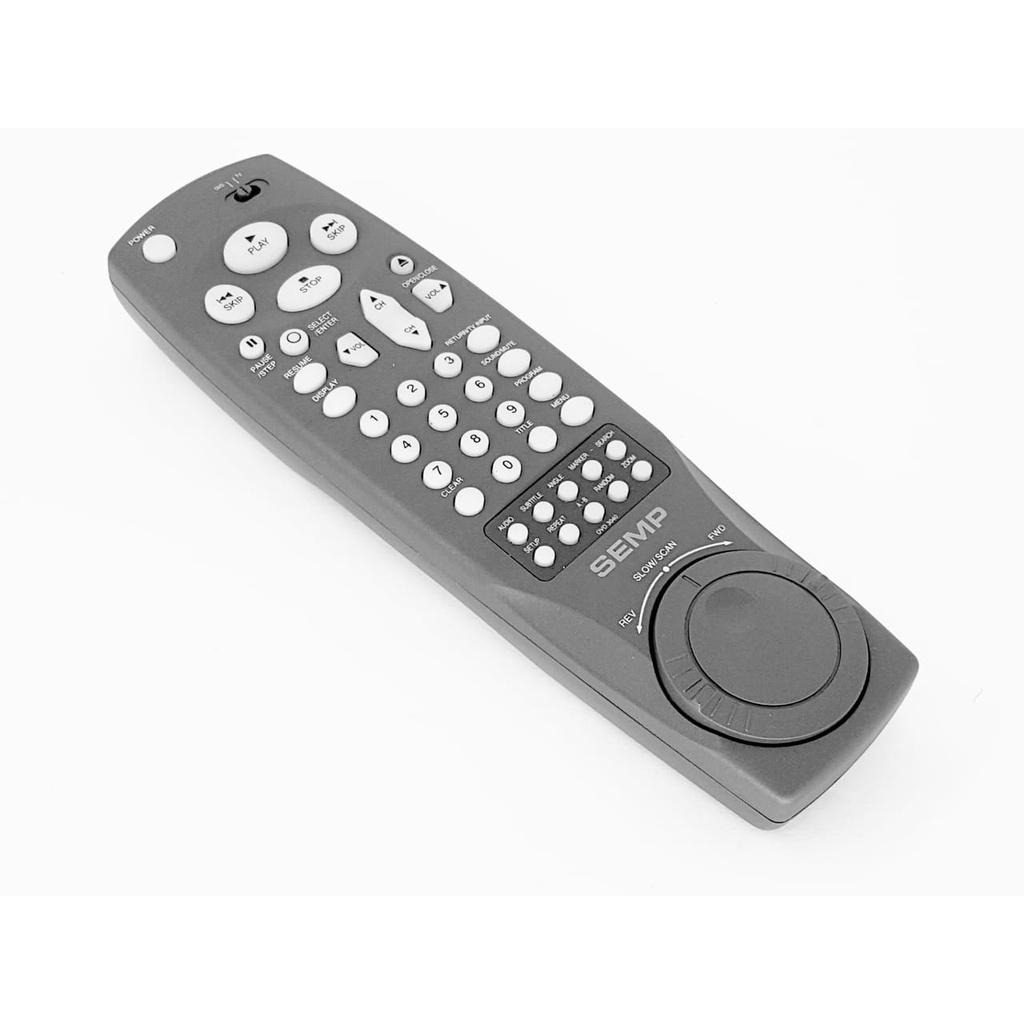 Controle Remoto Dvd Semp Toshiba Dvd 3040 Novo Cinza