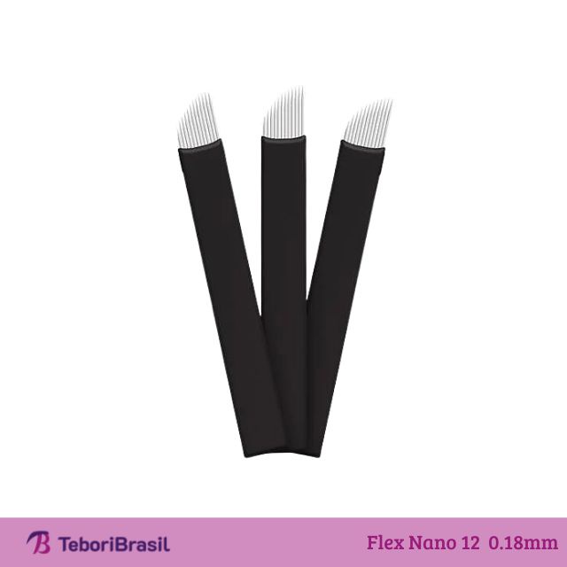 Lâmina 12 Flex Nano (0,18mm)(10 unidades) para tebori
