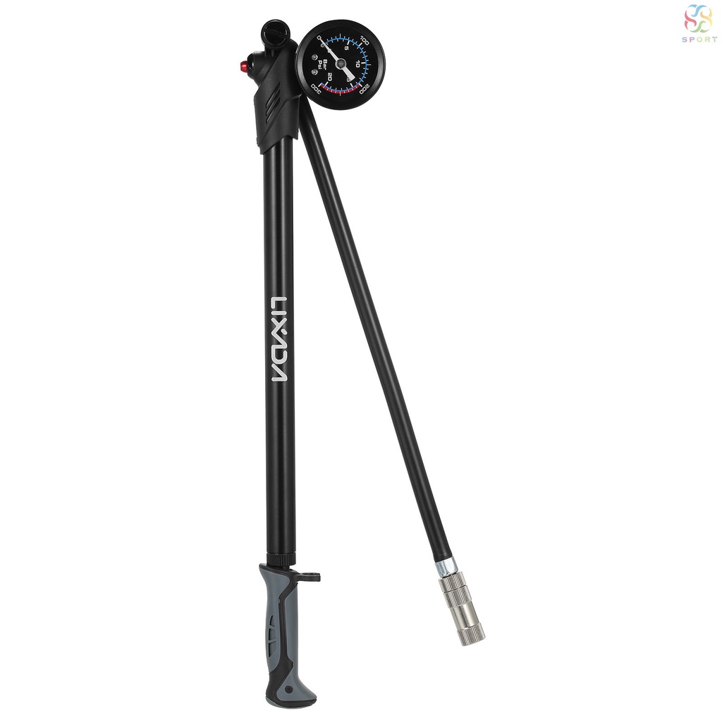 Bomba De Choque De Ar Lixada Bike Air Shock Pump Com Manômetro 300PSI De Alta Pressão Para Garfo De Bicicleta E Suspensão Traseira