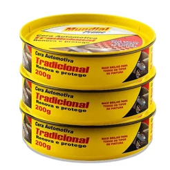 Cera Automotiva para Polimento 200G 3 Unidades MUNDIAL PRIME