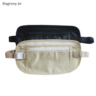 Bagreny 1PC Pacotes De Cintura De Viagem Invisíveis Bolsa Para Passaporte Segurança Oculta Carteira De Casual Homens Mulheres BR