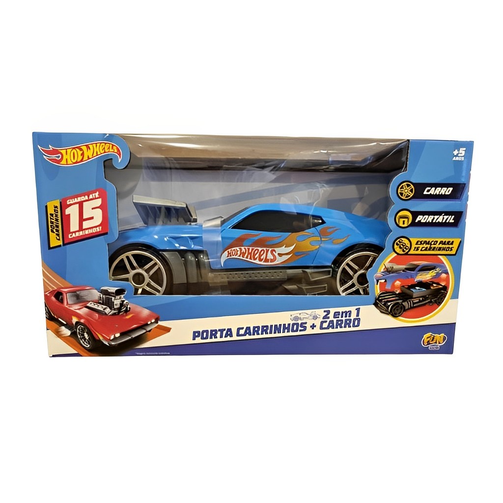 Hot Wheels Porta Carrinhos Radical 2 em 1 F01027 - Fun - Hobbies & Collections
