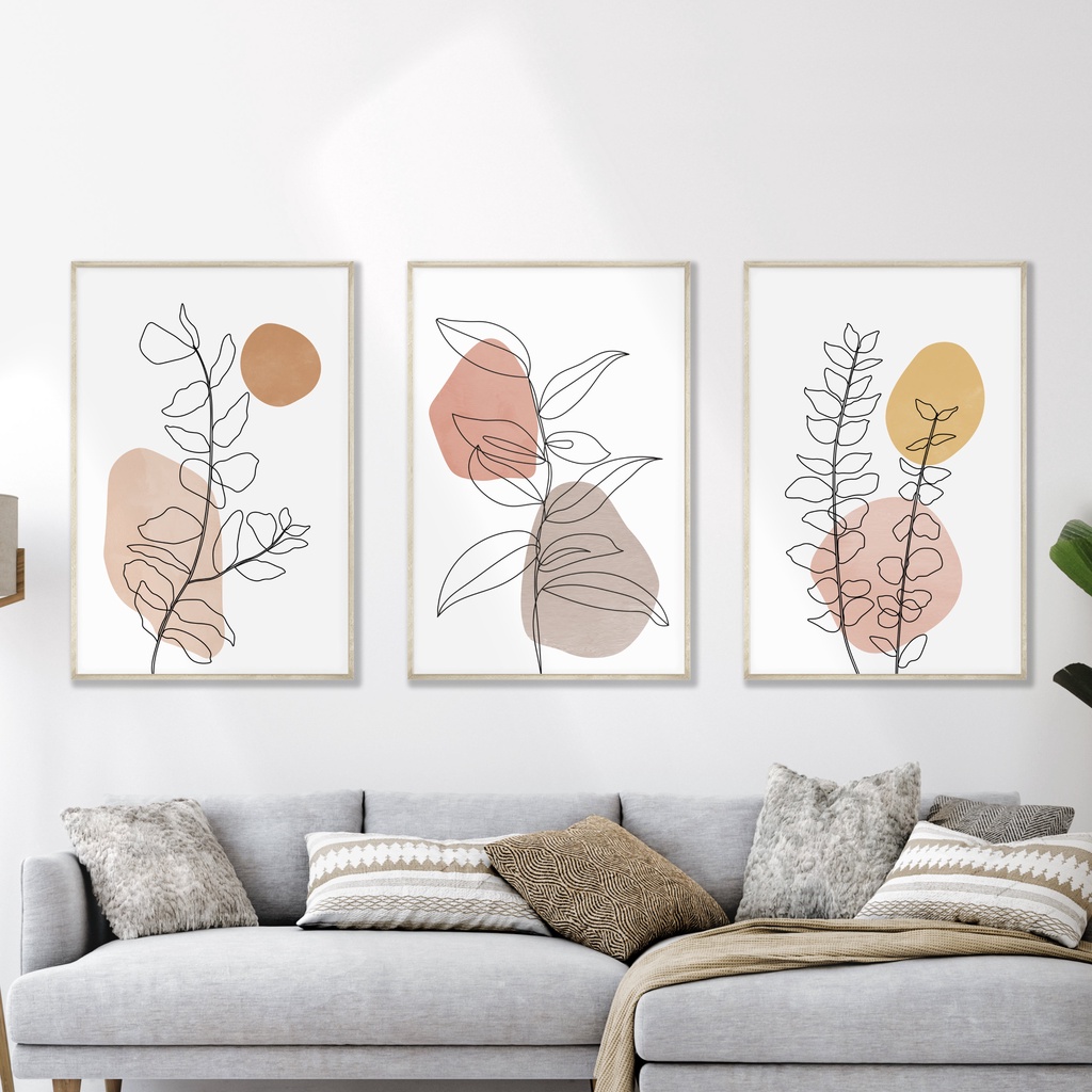 Quadro Decorativo Flores Botânico minimalista , decoração casa Quadro Decorativo Loja