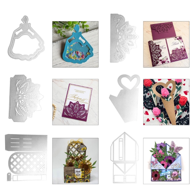 SA Menina Casamento Corte De Metal Dados DIY Artesanato Modelo De Gravação De Aço Carbono Estêncil Scrapbooking Para Car