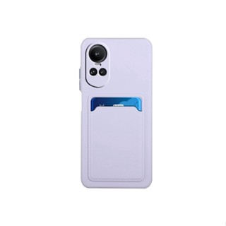 Para OPPO Reno 8T 10 Pro + 5G 4G A98 5G Porta-Carteiras Candy Color Camera Proteja A Capa Traseira Macia Em Silicone
