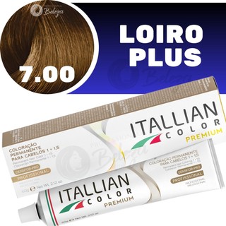 Coloração Itallian Color 7.00 Louro Plus Professional 60 G em Oferta na Shopee