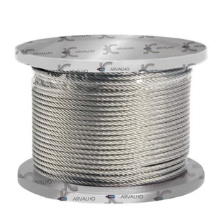 40 Metros Cabo De Aço 3/32 Galvanizado De 2,4 Mm