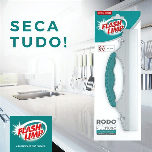 RODO DE SILICONE MULTIUSO FLASHLIMP