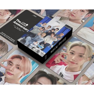 55pcs/Caixa Stray Kids Photocards 5o Aniversário Cartão LOMO HYUNJIN Postal