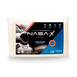 Travesseiro Nasa-X Alto Viscoelástico 40cm x 60cm Duoflex