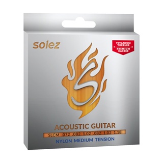 Encordoamento Solez Violão Nylon Titanio Tensão Média SLCM em Oferta na Shopee