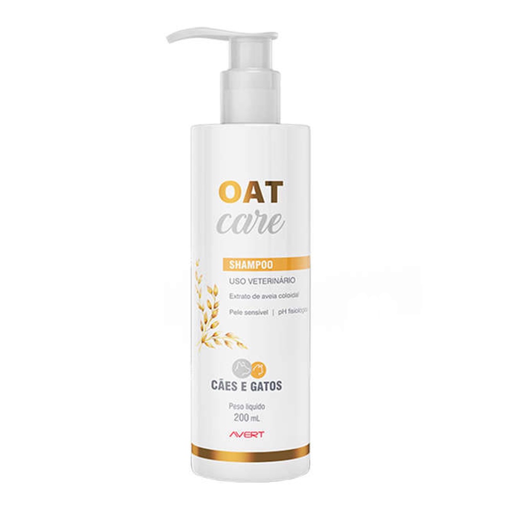 Oat Care Shampoo Avert Para Cães e Gatos 200ml em Oferta na Shopee