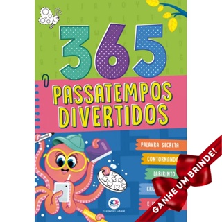 Livro 365 Passatempos divertidos Ciranda Cultural Infanto Juvenil Fantasia Clássicos Meninos em Oferta na Shopee