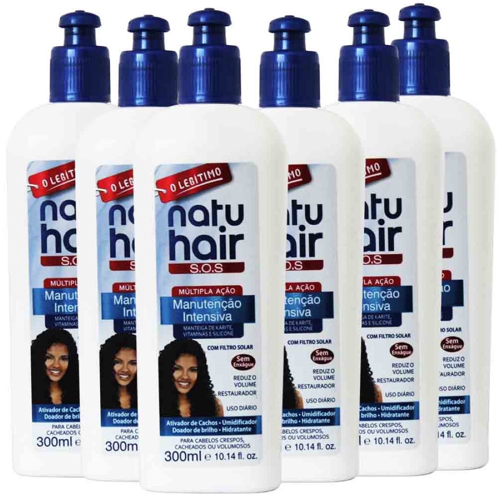 Ativador de Cachos NatuHair SOS Manutençao Intens 300ml KIT C/6