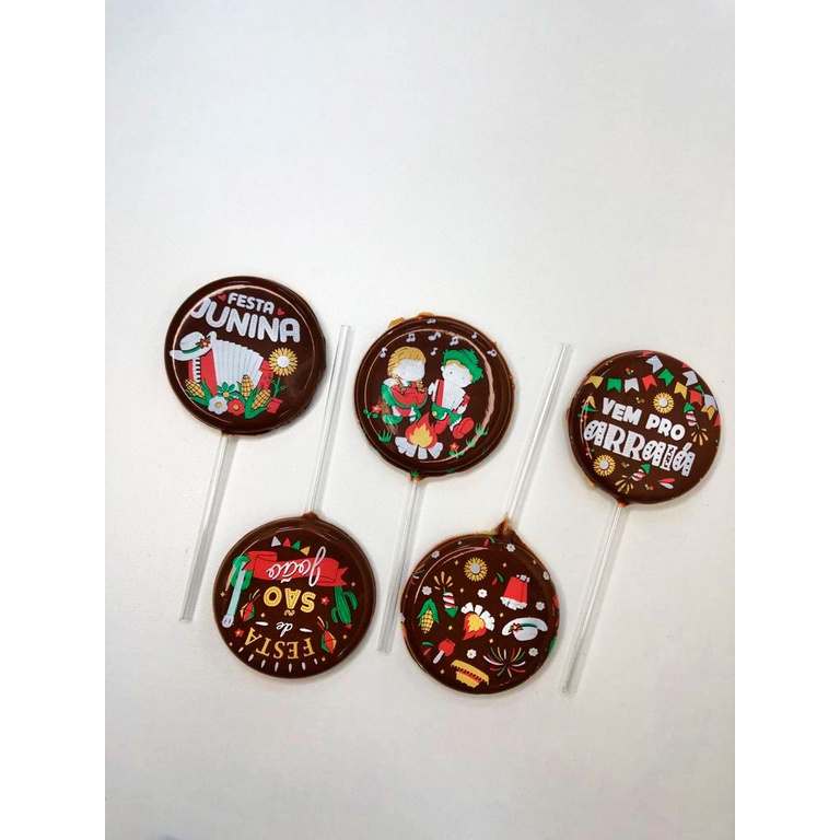 Blister Decorado com Transfer para Chocolate Pirulito de São João BL0168 - 1 unidade - Stalden - Home & Living