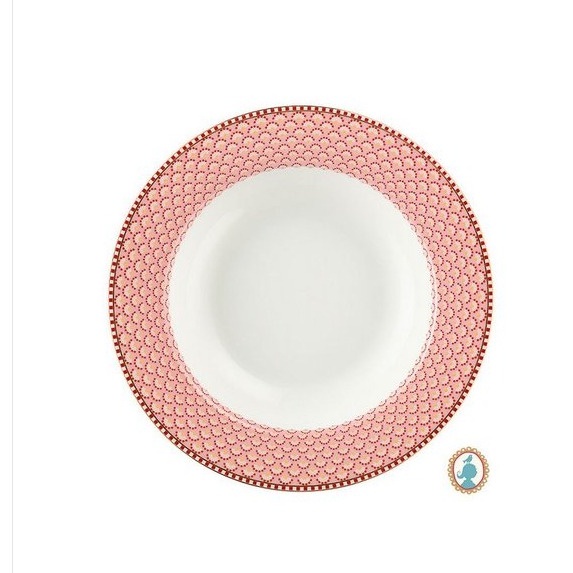 Prato de Sopa Bloomingtales Floral Fantasy Pip Studio Rosa Prato Fundo