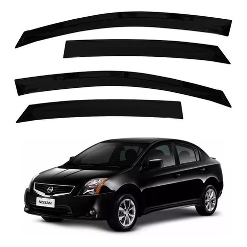 Calha de Chuva Defletor Nissan Sentra 2007 a 2013 4 Portas Ecoflex