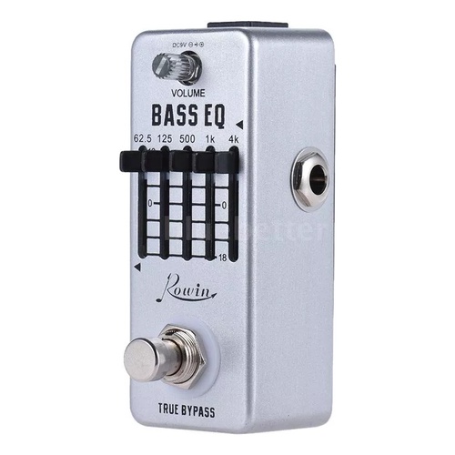 Pedal Contra baixo Equalizador eq 5 bandas pequeno robusto