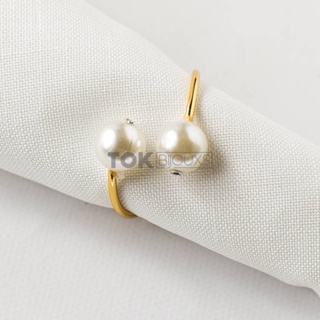 Kit Completo - 200 Porta Guardanapo Pérola - Dourado em Oferta na Shopee