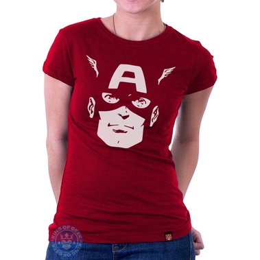 Babylook Capitão América Retrô Blusa Vingadores Filme