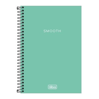 Caderno espiral capa plástica sem pauta 1/4 80 folhas Neon Azul Turquesa Tilibra