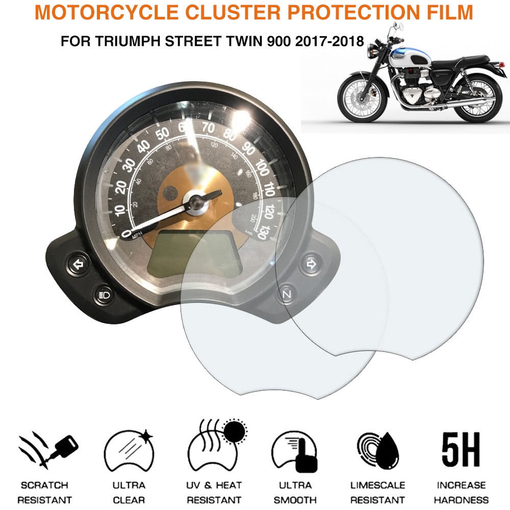 Para TRIUMPH STREET TWIN 900 2017 2018 Acessórios Da Motocicleta Cluster Proteção Contra Riscos Filme Protetor De Tela P