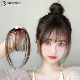 OKCATZONE Fake Air Bangs Ferramentas De Estilo Para Cabelo Clip-In Extensão De Sintético Fringe Natural Falso E3F5
