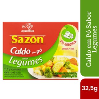 Caldo em pó sazón sabor legumes 32,5g