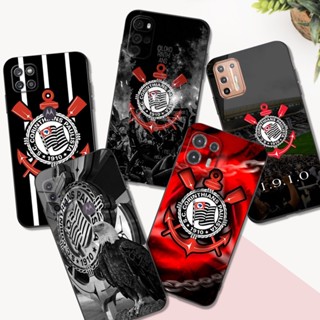 Estojo Para Motorola Moto G9 Play Plus Power Phone Capa De Silicone Preto Tpu Corinthians Football Club Logotipo