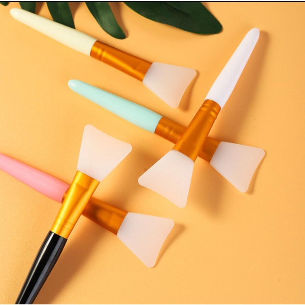 Espatula silicone pincel acessorio aplicar skin care mascara facial creme serum cosmetico maquiagem