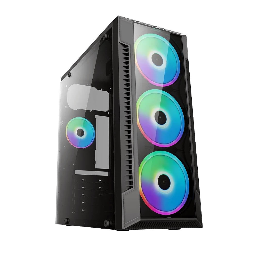 Gabinete Gamer com Lateral de Vidro ATX Brazilpc Bpc-c3147 Black