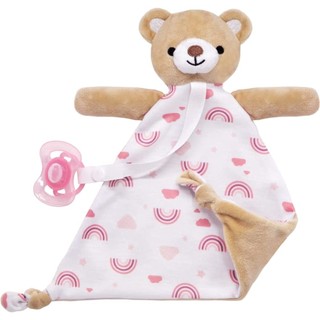 Ursinho Naninha Com Prendedor De Chupeta - Rosa 14557 - Buba em Oferta na Shopee