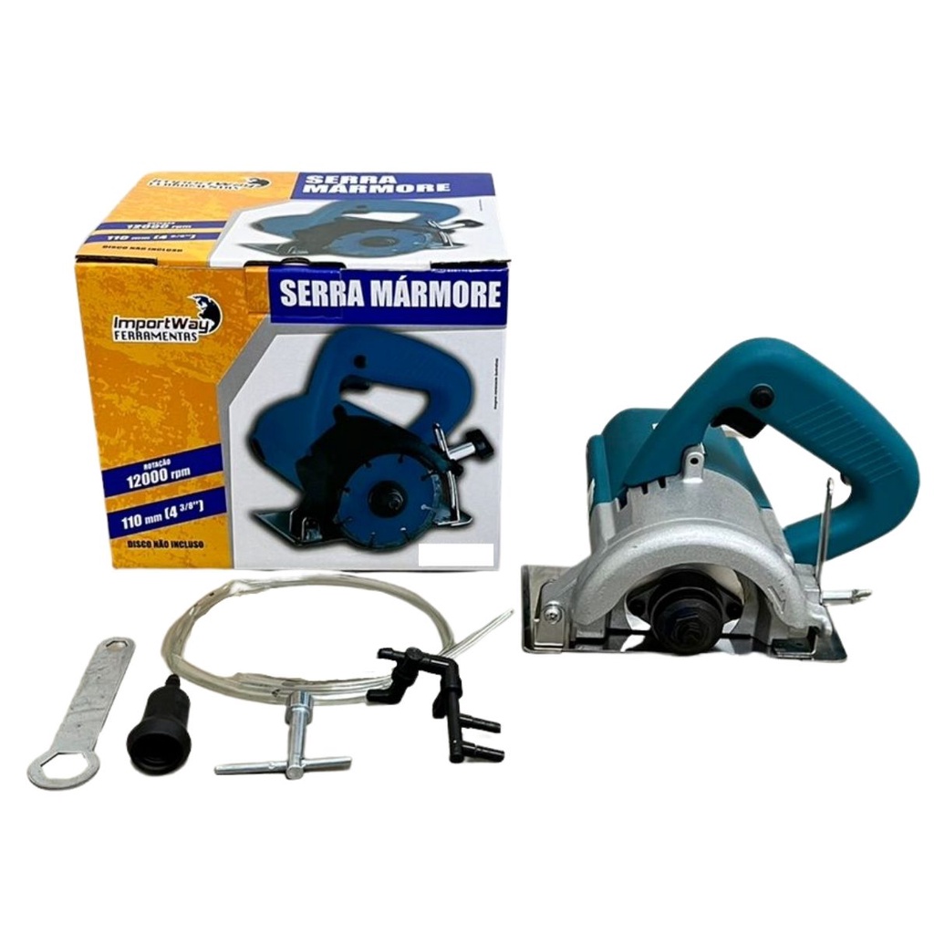 Serra Mármore Circular 1300w Importway 110v Sem Discos