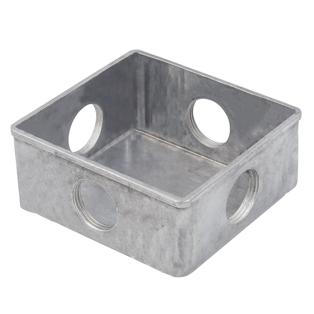 Caixa De Piso Baixa 4x4 Aluminio Abrigada 3/4 Pol Daisa em Oferta na Shopee