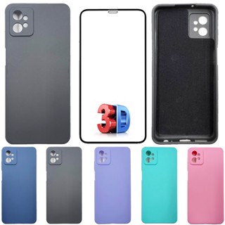Kit Pelicula + Capa Silicone Veludo PARA Redmi Note 12 4G