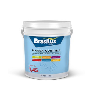 Massa Corrida Pva 1,45kg Interior Fácil Aplicação Brasilux em Oferta na Shopee