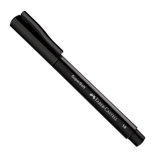 Caneta hidrográfica SuperSoft Preto 1.0mm BPSS/PRZF Faber-Castell em Oferta na Shopee