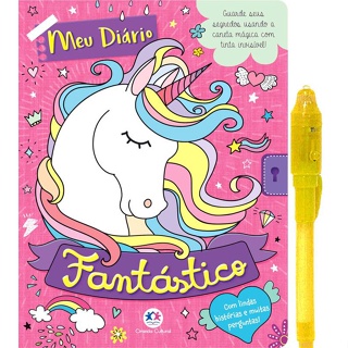 Livro Meu diário fantástico - Com caneta especial em Oferta na Shopee