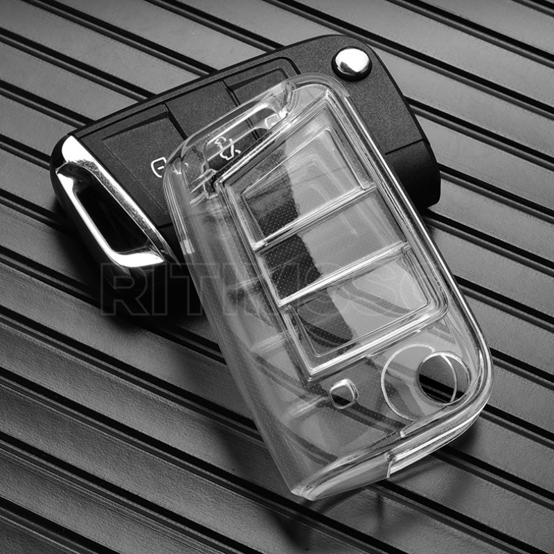 Capa Macia TPU Carro Chave Fob Para VW Volkswagen Golf 7 MK7 Tiguan MK2 SEAT Ateca Leon FR 2 Ibiza Skoda Octavia