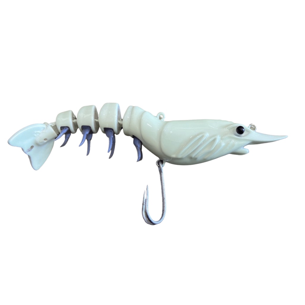 Isca Artificial Shirimp Move Albatroz 110 14,5gr 03 glow - Robalo , Badejo , Garoupa ( água salgada ) Tucunaré ( água doce)