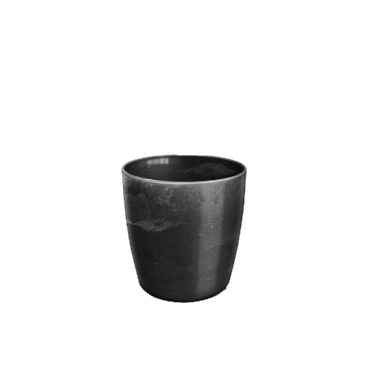 Vaso Cachepô de Plástico Elegance Redondo N 3,5 Nutriplan cor Preto Ônix