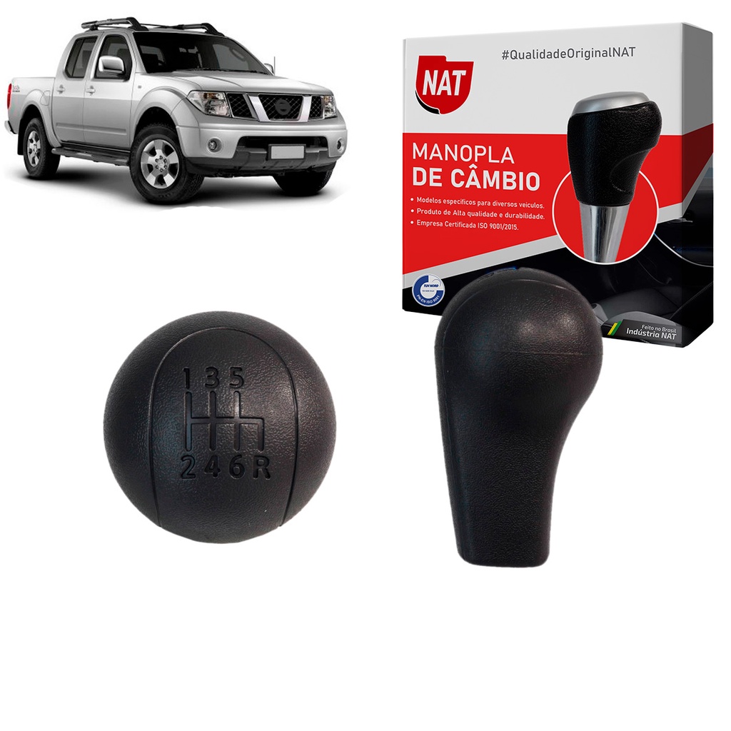 Manopla de Câmbio Nissan Frontier 2007 À 2016 C/ 6 Marchas Grafite em Oferta na Shopee