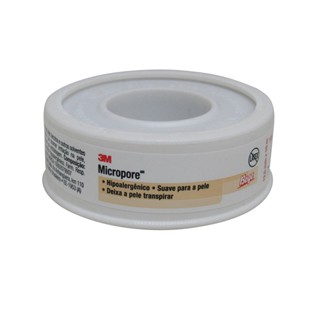 Fita Micropore 12,5mm x 10m Hipoalergênica Pele 3M