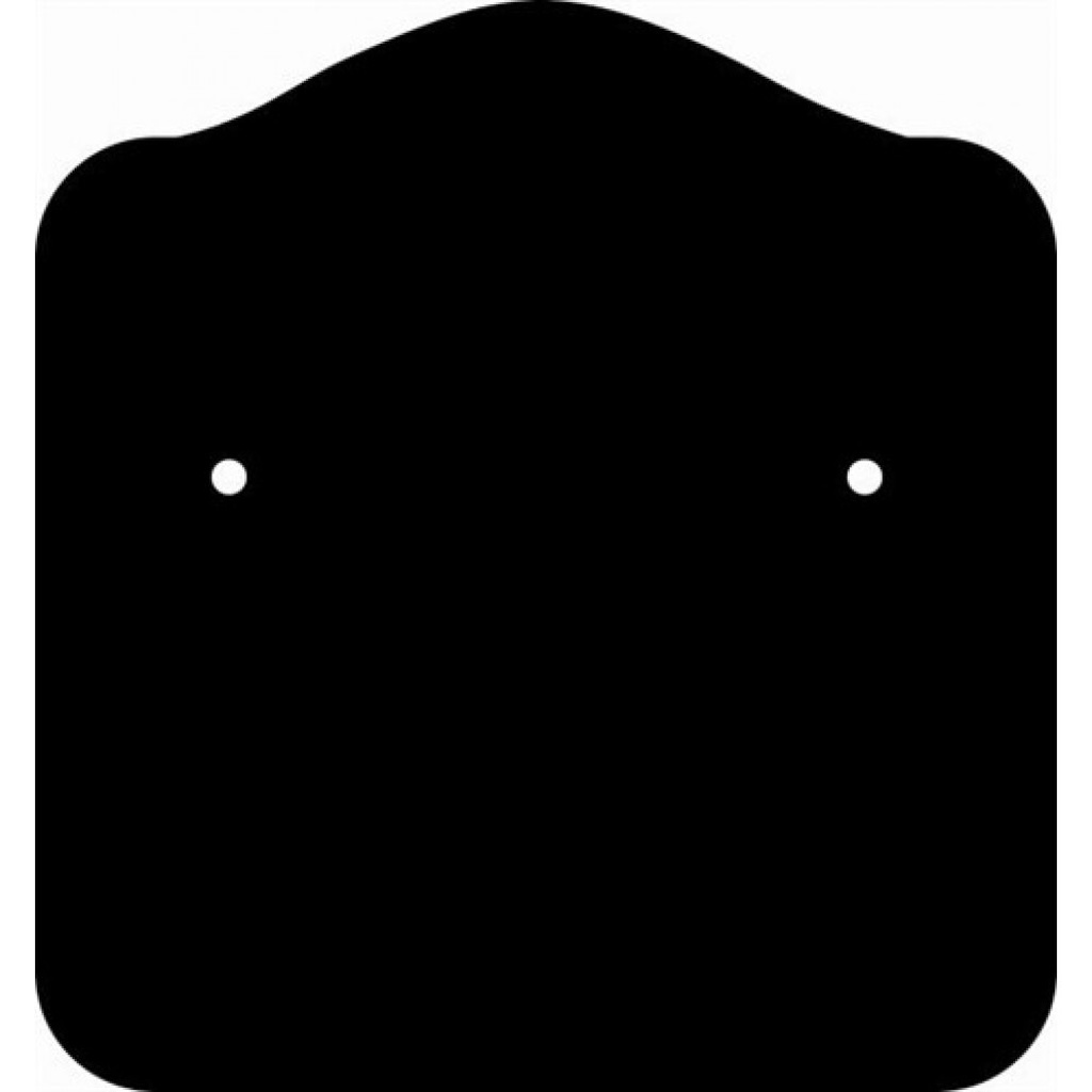 Etiqueta Brinco Bijuteria Jóia Fix Nº53 31x33mm C/100 Un Preto Papel Cartão Duplex Resistente