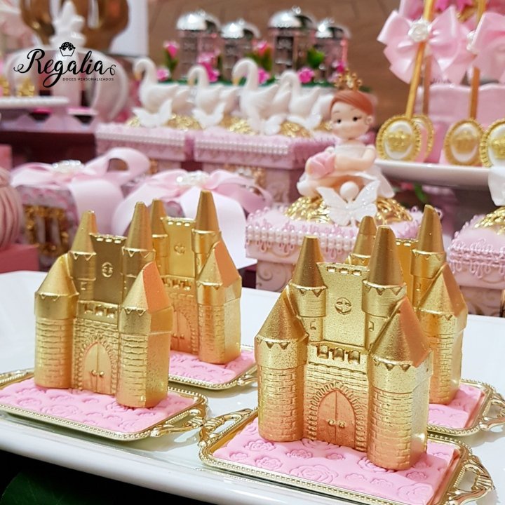 Forma de Acetato Confeitaria Castelos Princesa Príncipe