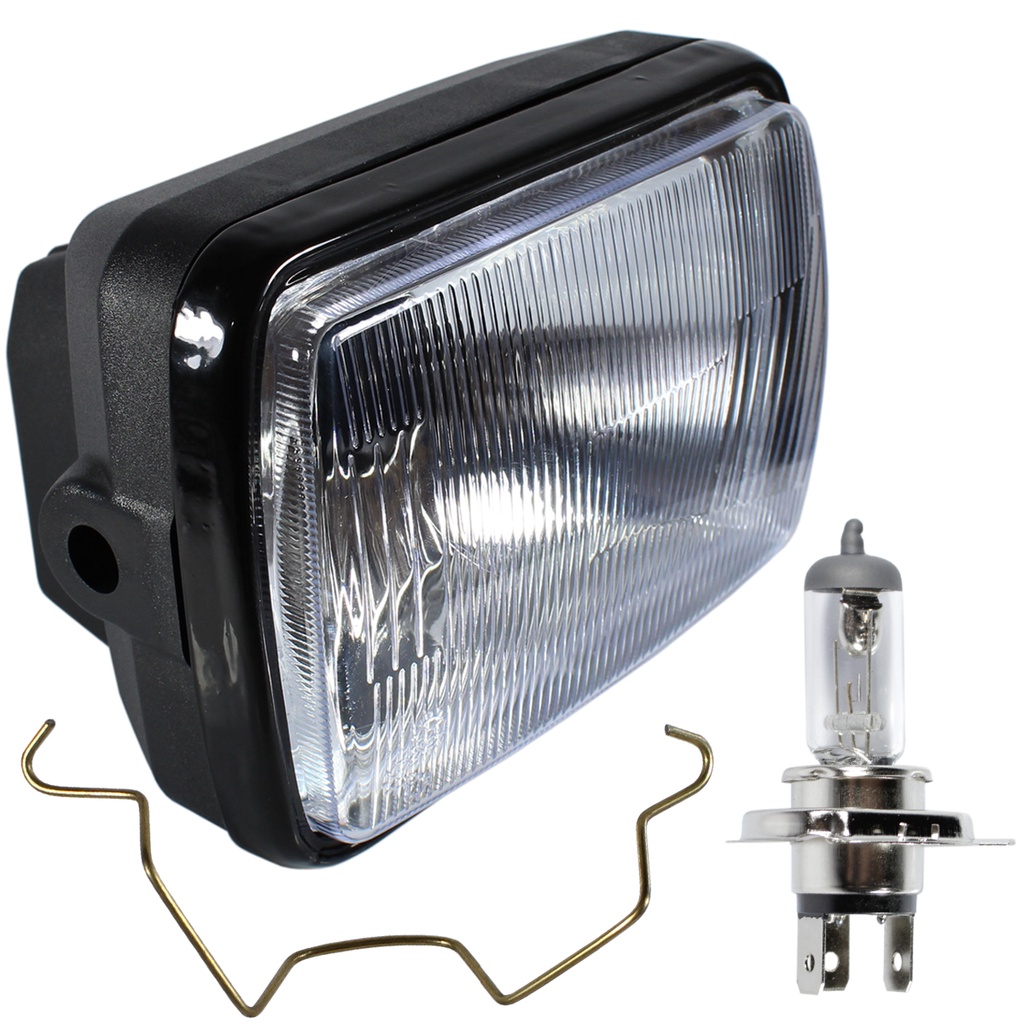 Farol completo CG125 Titan Today 1989 a 1999 aro preto com lâmpada