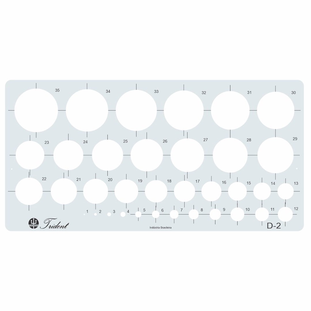 Régua de Círculos Trident: Onde Comprar | BuscaProdutos