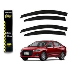 Super Defletor Calha de Chuva Onix Plus Sedan 2020 a 2024 4 Portas Ecoflex