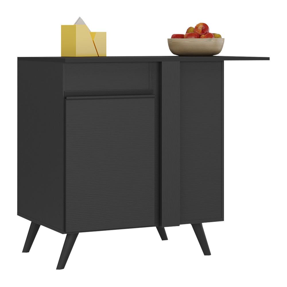 Balcão Cozinha de Canto 1 Porta Veneza Multimóveis MP3743.895 Preto em Oferta na Shopee